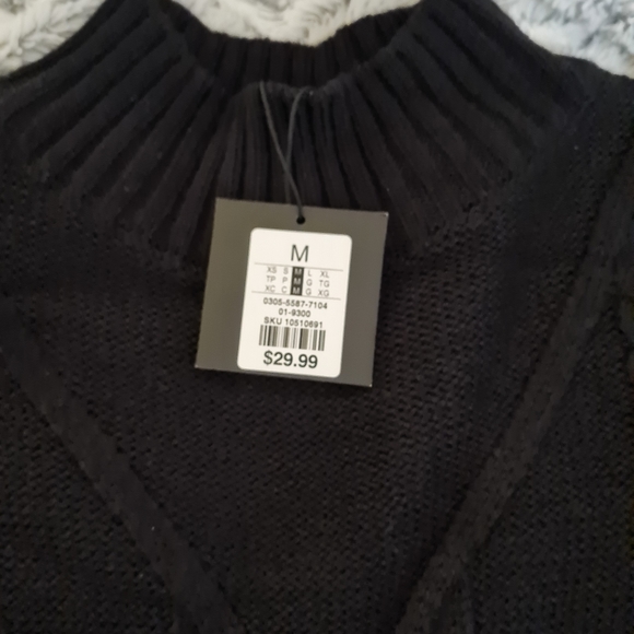 NWT Charlotte Russe Cozy Black Sweater Size M - Picture 2 of 7